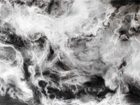 Humo, 2021. Carbonilla sobre papel 47 x 62 cm.